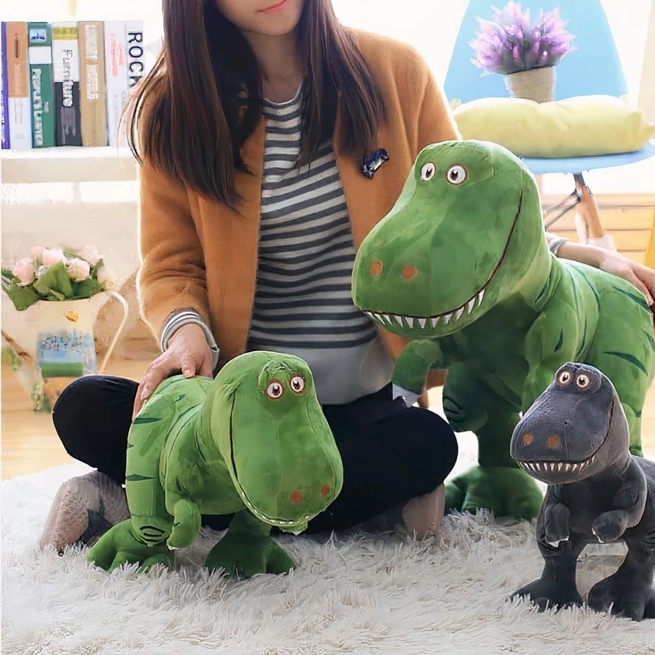 Peluche Tyrannosaure Adorable Verte 2 Peluche Tyrannosaure Adorable Verte – Image 2