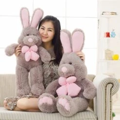 Peluche Lapin Gris Géante -Magasin De Jouets En Peluche 36616 n9h1f6