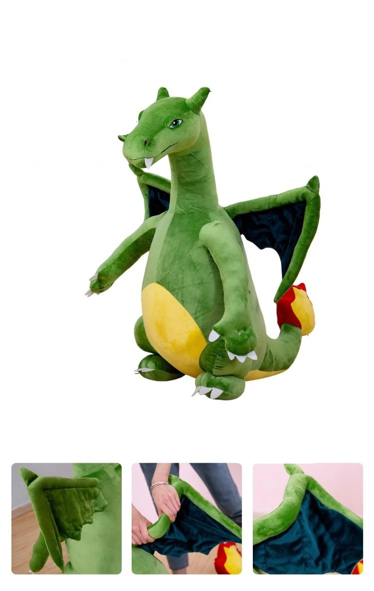 Peluche Dragon Vert Géant 2 Peluche Dragon Vert Géant – Image 2