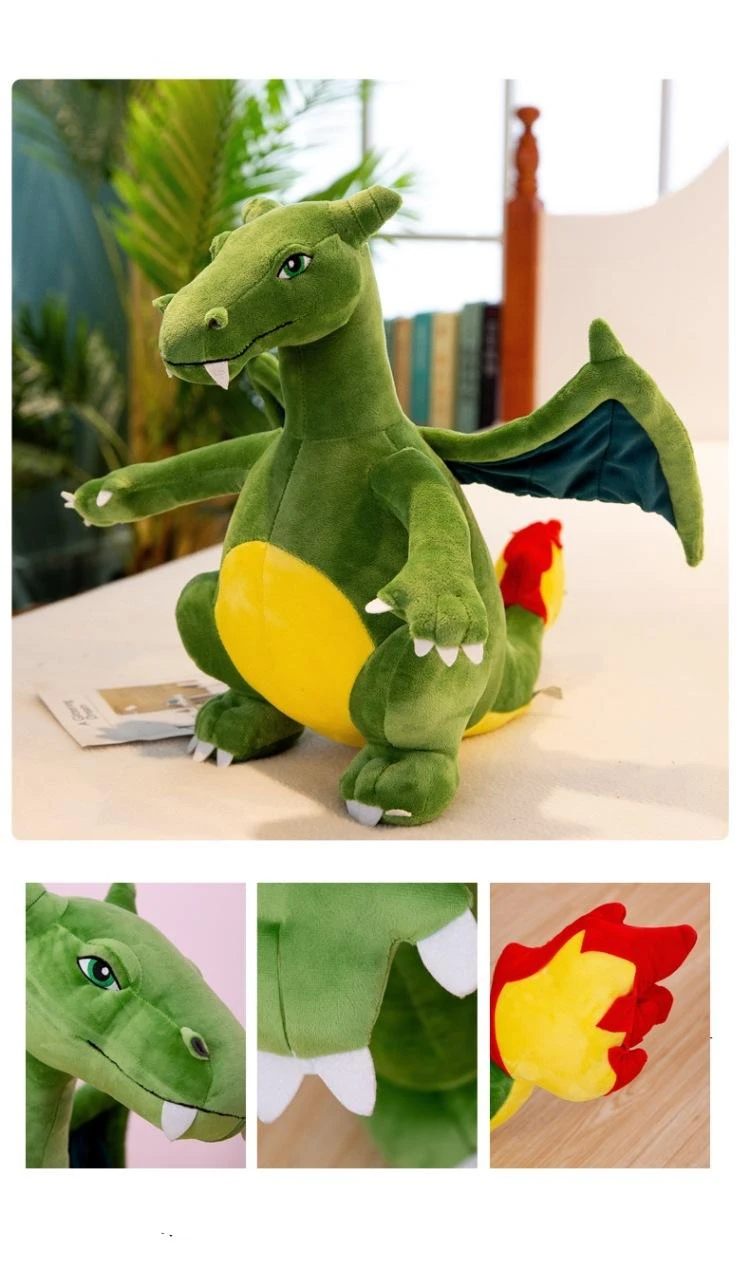 Peluche Dragon Vert Géant 5 Peluche Dragon Vert Géant – Image 5
