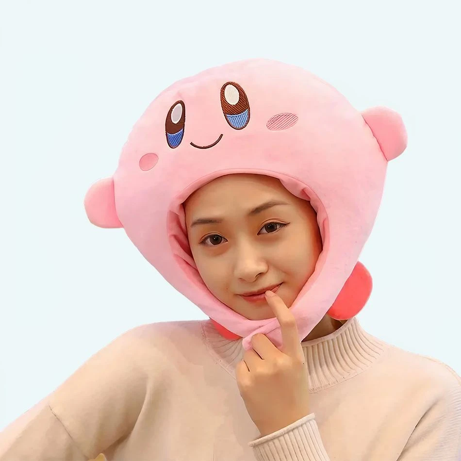 Bonnet Rose En Peluche Kirby 1 Bonnet Rose En Peluche Kirby