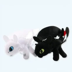 Pack De Peluche Dragon Krokmou Noir + Furie Eclair