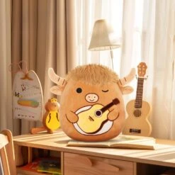 Peluche Squishmallow Taureau Avec Guitare -Magasin De Jouets En Peluche IMG 01 25 peluche Squishmallow taureau guitare 9