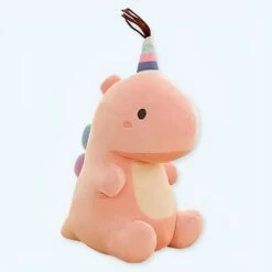 Peluche Dinosaure Avec Queue Colorée