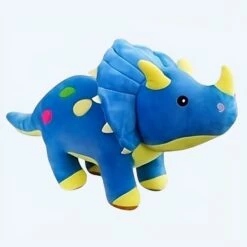 Peluche Dinosaure Toute Douce Bleue 7 Peluche Dinosaure Toute Douce Bleue -Magasin De Jouets En Peluche IMG 03 1