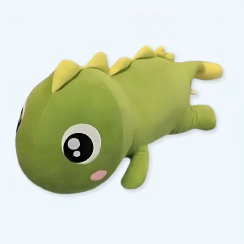 Peluche Dinosaure Vert Clair Kawaii 1 Peluche Dinosaure Vert Clair Kawaii