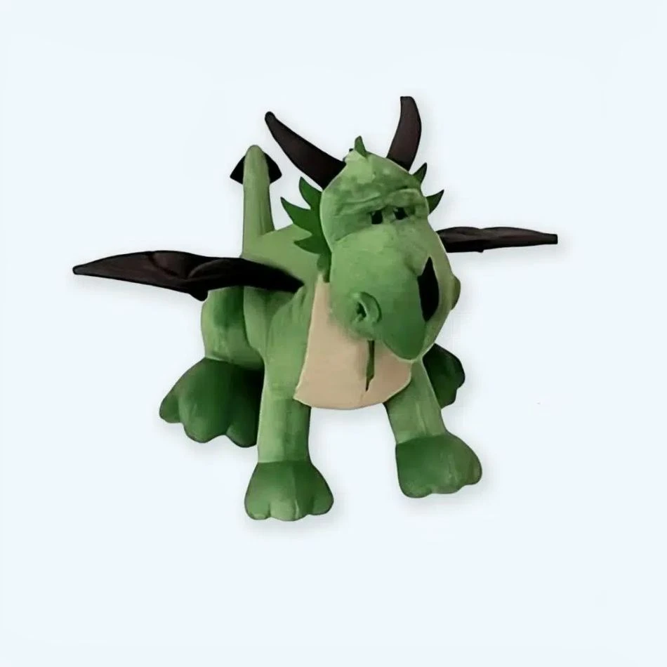Peluche Dragon Vert 1 Peluche Dragon Vert