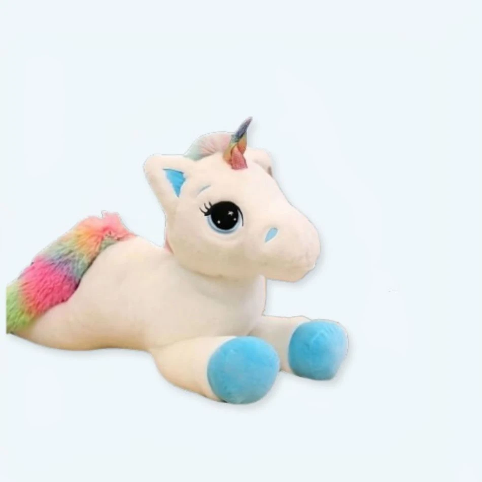 Peluche Licorne Bleu Arc-en-ciel 1 Peluche Licorne Bleu Arc-en-ciel