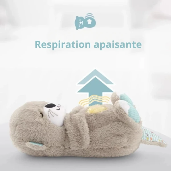 Peluche Loutre Respirante Avec Berceuse Apaisante 3 Peluche Loutre Respirante Avec Berceuse Apaisante – Image 3