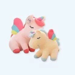 Peluche Licorne Rose Arc-en-ciel