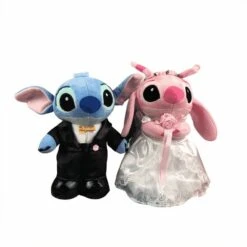 Peluche Disney Stitch Et Angel Mariage -Magasin De Jouets En Peluche IMG Peluche Disney Stitch et Angel mariage