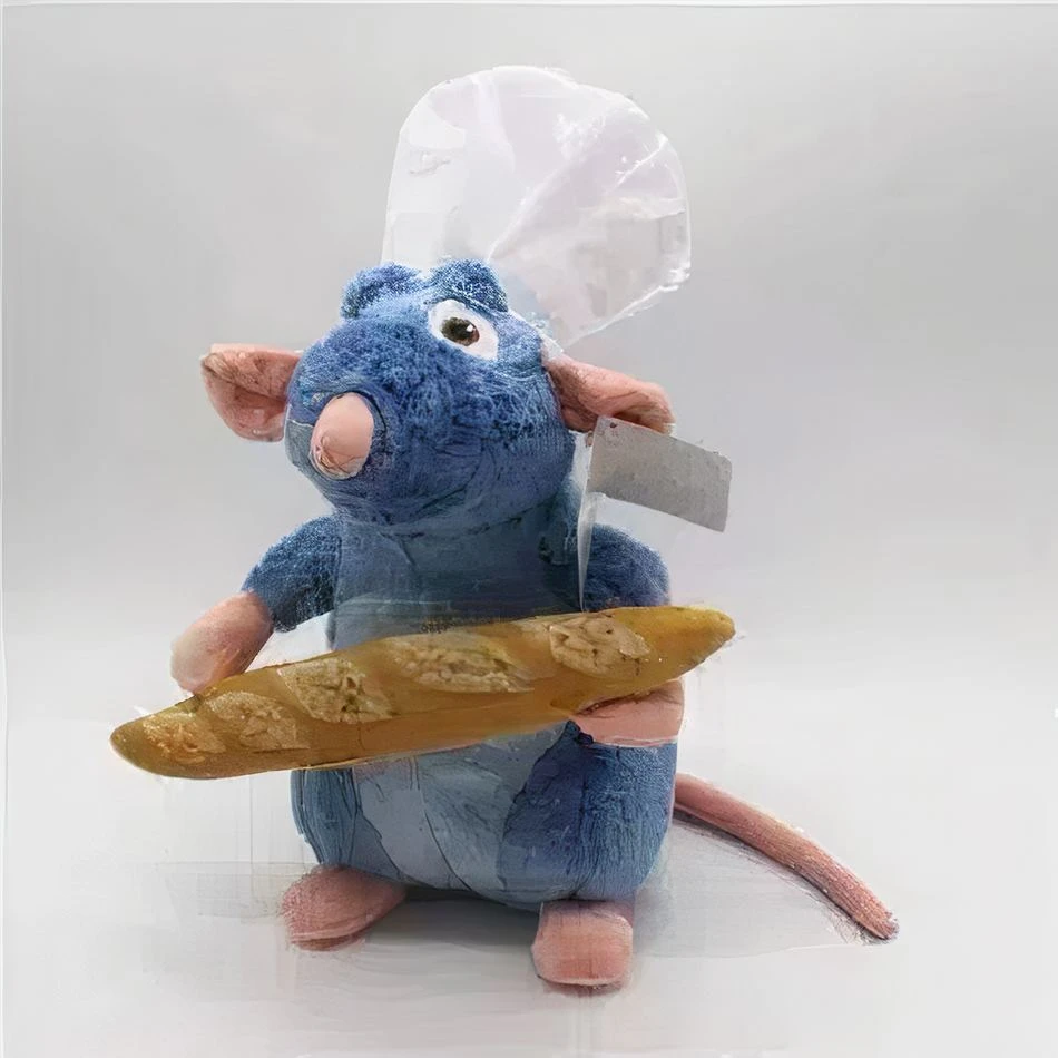 Peluche Ratatouille Avec Une Baguette De Pain 4 Peluche Ratatouille Avec Une Baguette De Pain â Image 4
