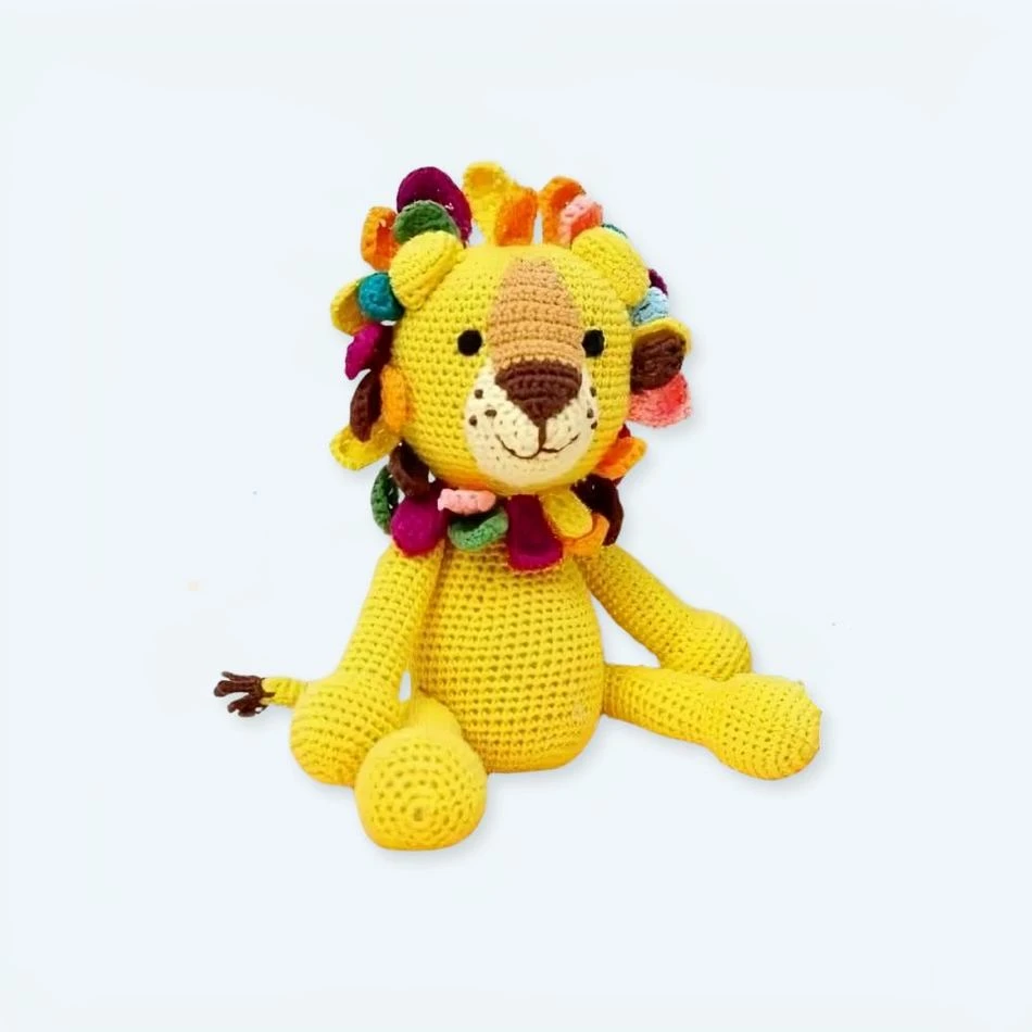 Peluche Tricot Lion 1 Peluche Tricot Lion