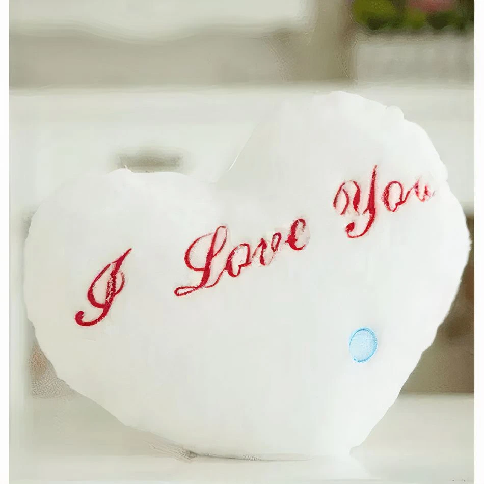 Peluche Oreiller Blanc I Love You 2 Peluche Oreiller Blanc I Love You – Image 2