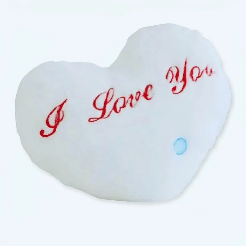 Peluche Oreiller Blanc I Love You 1 Peluche Oreiller Blanc I Love You
