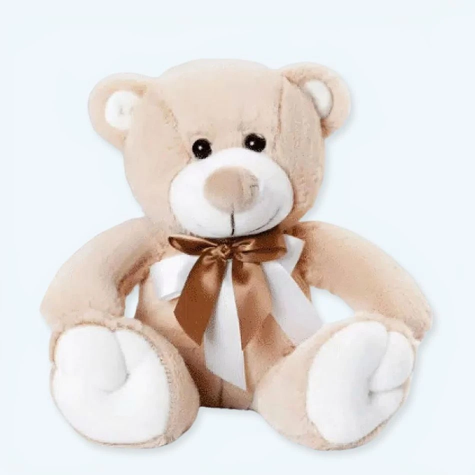 Peluche Ours Beige Noeud 1 Peluche Ours Beige Noeud