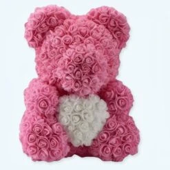 Peluche Ours Roses Roses
