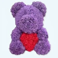 Peluche Ours Roses Violettes Coffret Collector