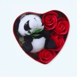 Peluche Panda Coffret Rouge Saint Valentin