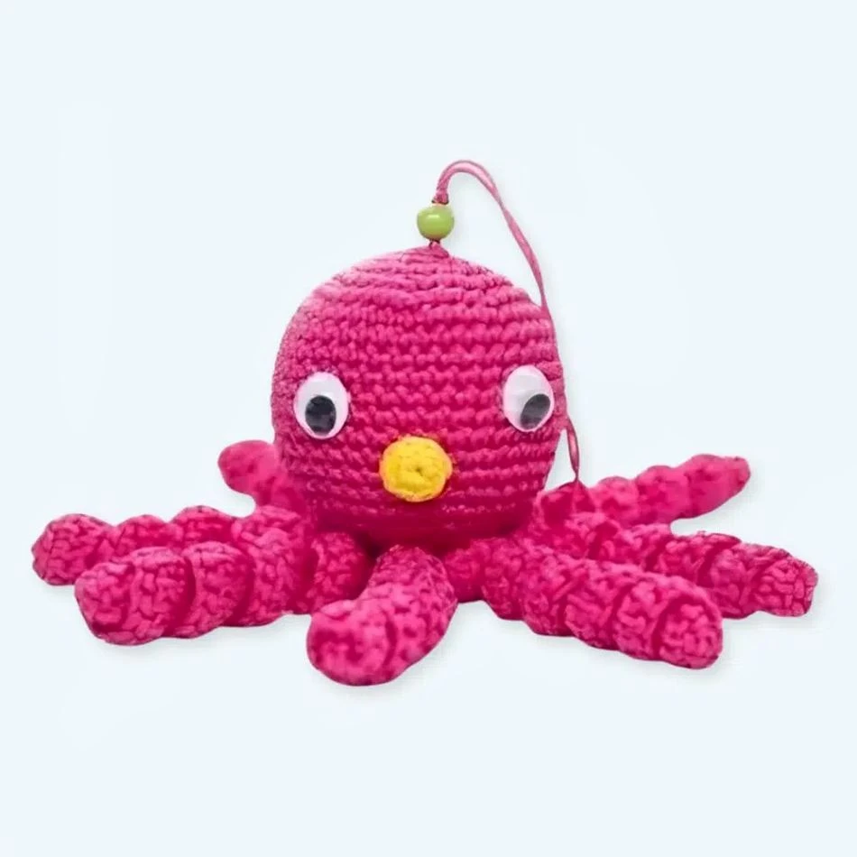 Peluche Poulpe Rose Douce Tressée Pour Enfant 1 Peluche Poulpe Rose Douce Tressée Pour Enfant