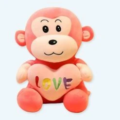Peluche Singe Avec Cœur