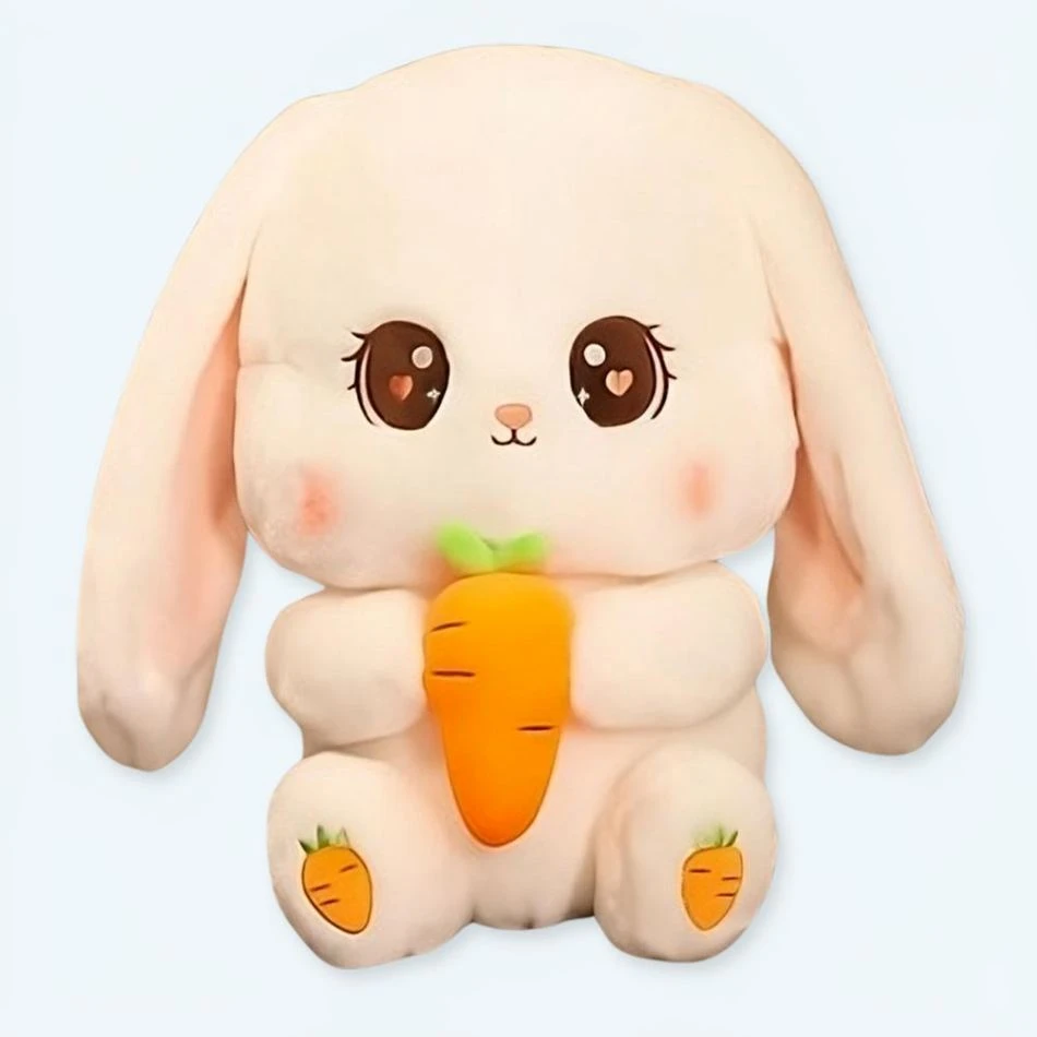 Peluche Lapin Tenant Une Carotte 1 Peluche Lapin Tenant Une Carotte