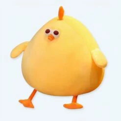 Peluche Coussin Jaune Poussin