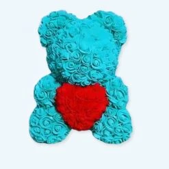 Peluche Ours Roses Turquoises Coffret Collector