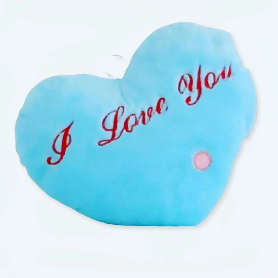 Peluche Oreiller Bleu I Love You 1 Peluche Oreiller Bleu I Love You