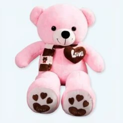 Peluche Ours Rose Pleine D’amour