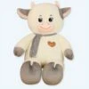 Peluche Vache Géante Blanche Grise