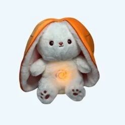 Peluche Lapin Carotte Qui Respire Avec Berceuses