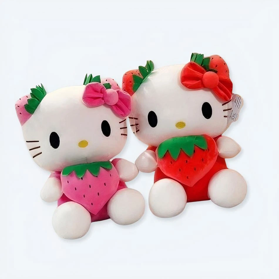 Peluche Hello Kitty Fraise Kawaii 3 Peluche Hello Kitty Fraise Kawaii – Image 3