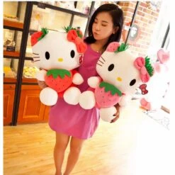 Peluche Hello Kitty Fraise Kawaii 11 Peluche Hello Kitty Fraise Kawaii -Magasin De Jouets En Peluche IMG peluche hello kitty .fraise kawaii 5