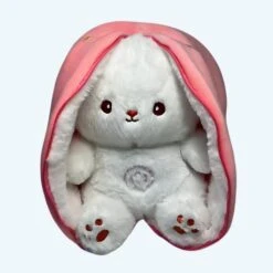 Peluche Lapin Fraise Qui Respire Avec Berceuses