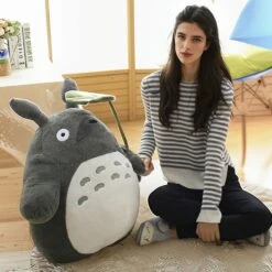 Peluche Totoro Toute Douce Feuille De Lotus -Magasin De Jouets En Peluche IMG peluche totoro toute douce feuille lotus 5