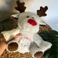 Peluche Veilleuse Renne De Noël Qui Respire Avec Berceuses -Magasin De Jouets En Peluche IMG peluche veilleuse renne noel respire berceuses 3