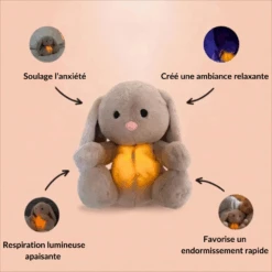 Peluche Lapin Qui Respire Avec Berceuse Apaisante -Magasin De Jouets En Peluche IMMG 5