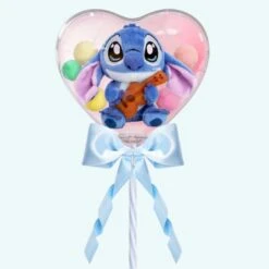 Peluche De Saint-Valentin Stitch Dans Son écrin En Cœur