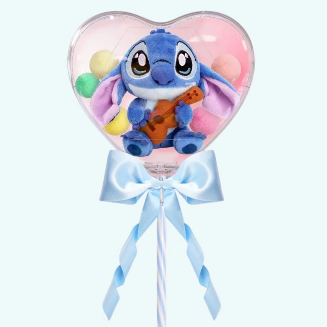 Peluche De Saint-Valentin Stitch Dans Son écrin En Cœur