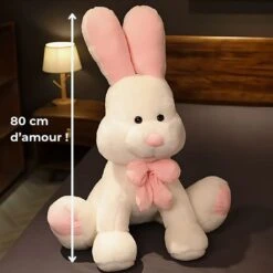 Peluche Lapin Blanc Géant Assis -Magasin De Jouets En Peluche Img 11 2024 Peluche lapin blanc geant assis 5