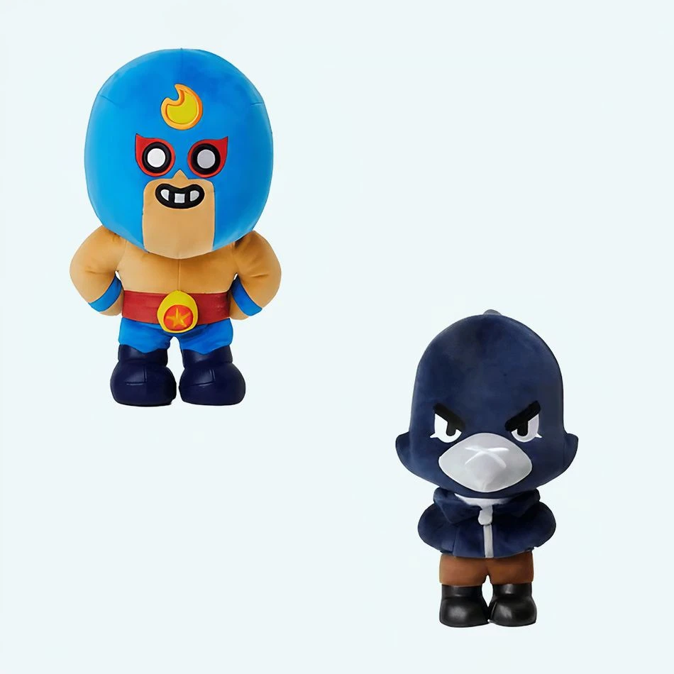 Pack De Peluche Brawl Stars Crow Et El Primo 1 Pack De Peluche Brawl Stars Crow Et El Primo