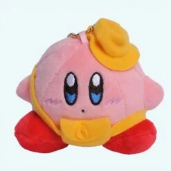 Peluche Kirby Avec Casquette Jaune