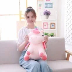 Peluche Licorne Rose Arc-en-ciel -Magasin De Jouets En Peluche Peluche licorne blanche arc en ciel Peluche Licorne Peluche Fantastique 87aa0330980ddad2f9e66f 25cm40cm55cm 1