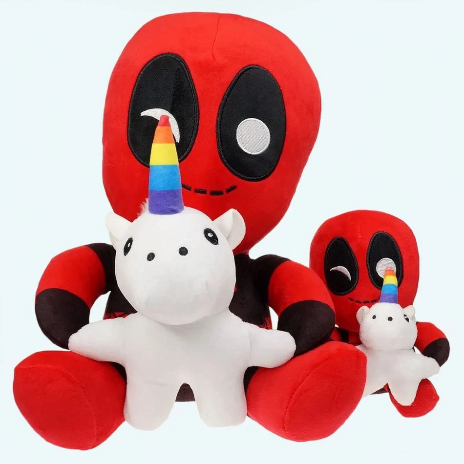 Peluche Licorne Et Dead Pool 1 Peluche Licorne Et Dead Pool