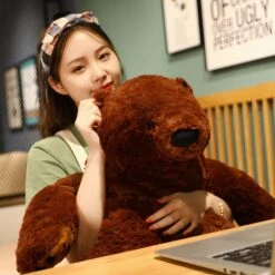 Peluche Ours Géant Super Doux -Magasin De Jouets En Peluche Peluche ours geant super doux Peluche Geante Peluche Ours Peluche Animaux a7796c561c033735a2eb6c Marron 2