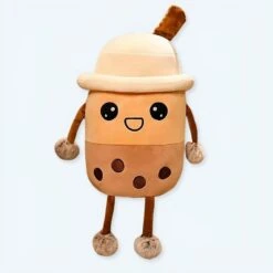 Peluche Bubble Tea Boba Souriant