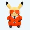 Peluche Pikachu Avec Costume Rouge