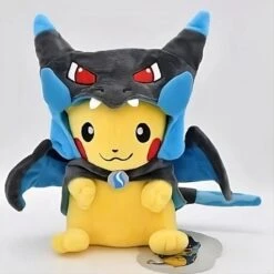 Peluche Pikachu Déguisé En Méga Dracaufeu X -Magasin De Jouets En Peluche Peluche Pikachu deguise Mega Dracaufeu 1
