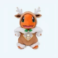 Peluche Salamèche Renne De Noël